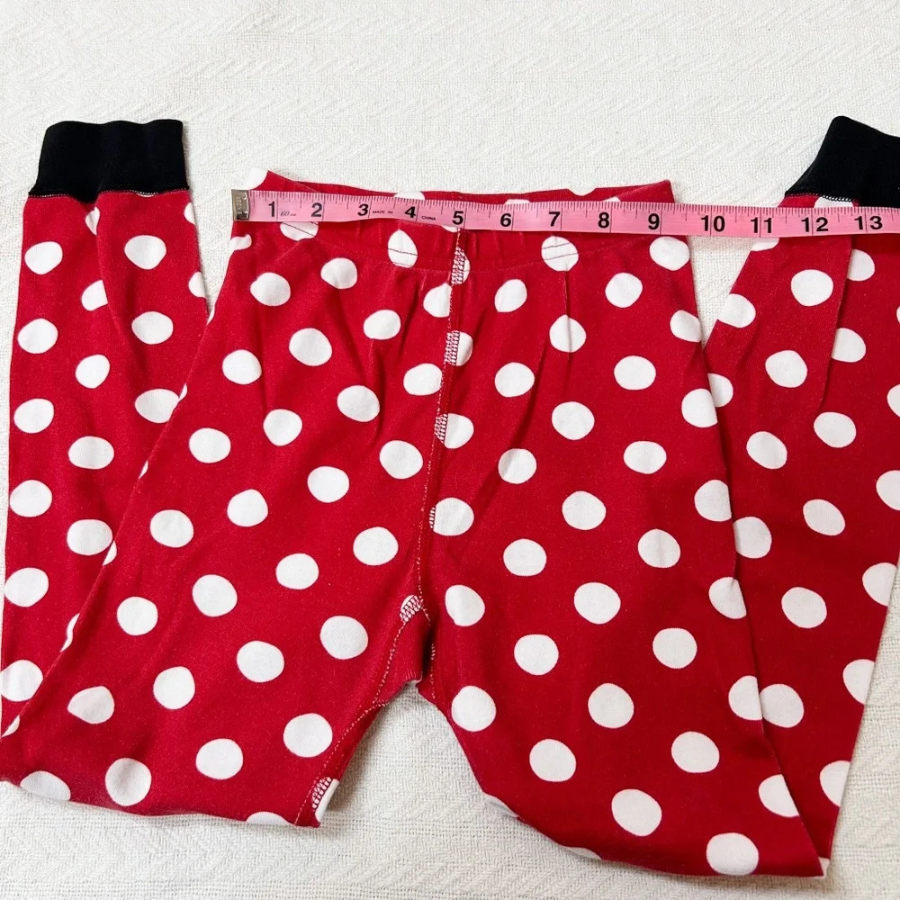 Hanna Andersson | Disney Minnie Mouse Pajamas - sz 6-7, red polka dots, two pc